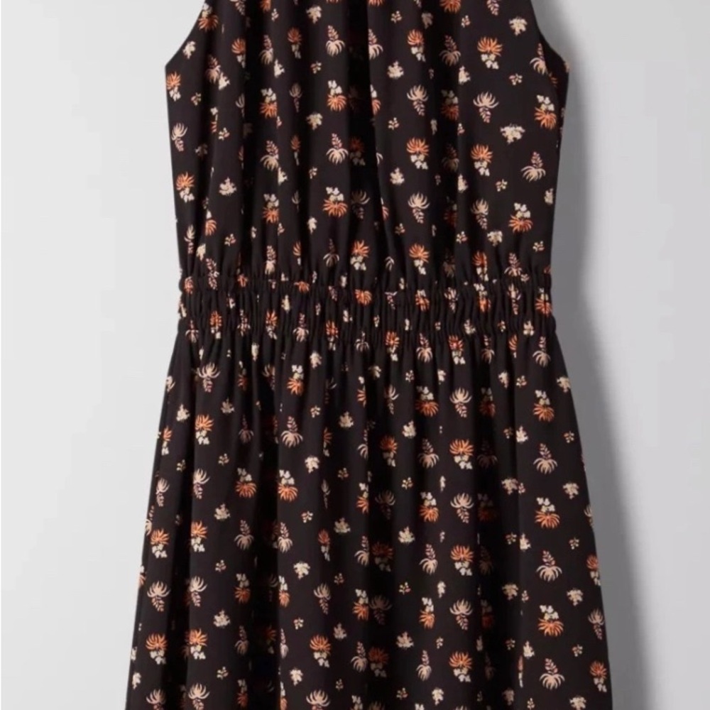 Floral Black Wilfred halter dress
